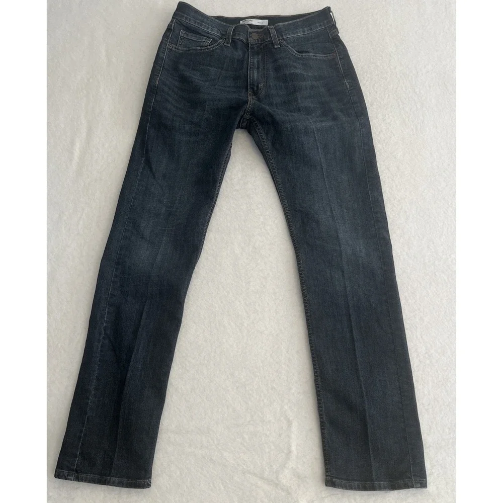 Signature Levi Jeans Men's 30x32 Blue Cotton Denim Straight Leg Stretch